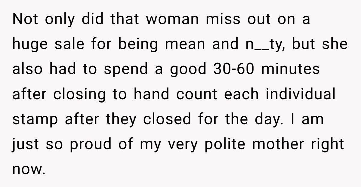 French Clerk Refuses To Sell To “The American”, Then Regrets It When Her Husband Shows Up