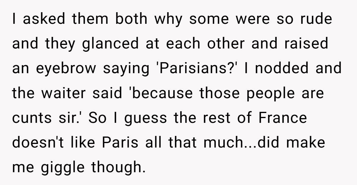 French Clerk Refuses To Sell To “The American”, Then Regrets It When Her Husband Shows Up