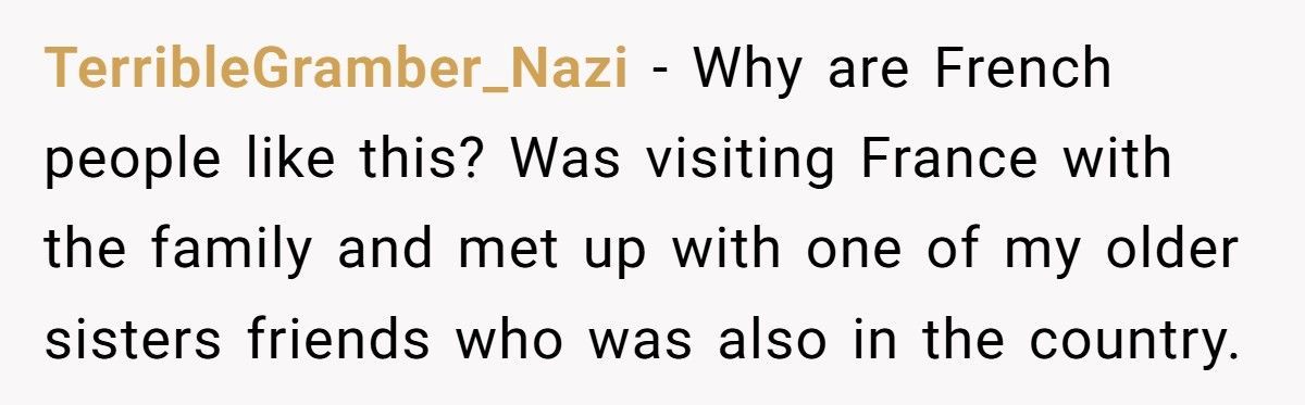 French Clerk Refuses To Sell To “The American”, Then Regrets It When Her Husband Shows Up