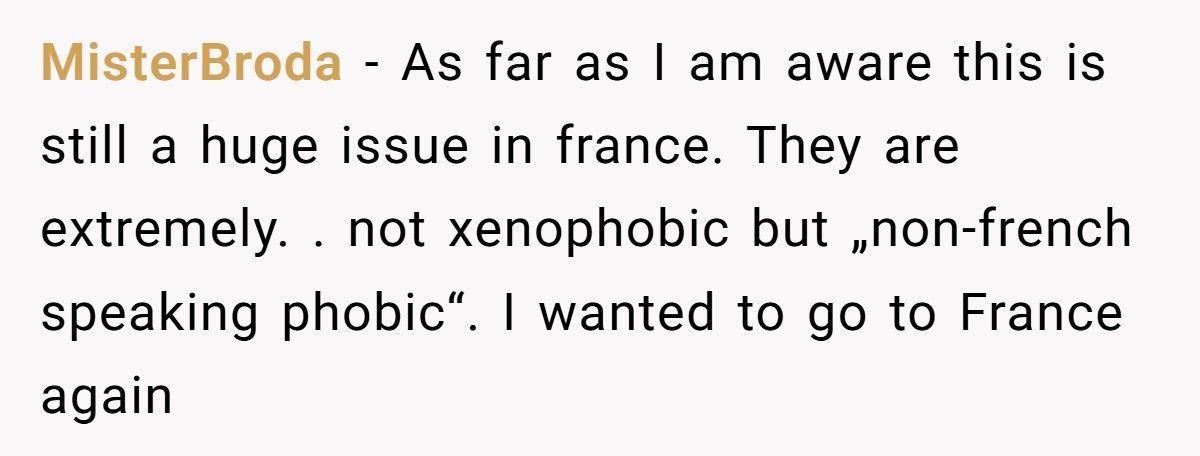 French Clerk Refuses To Sell To “The American”, Then Regrets It When Her Husband Shows Up