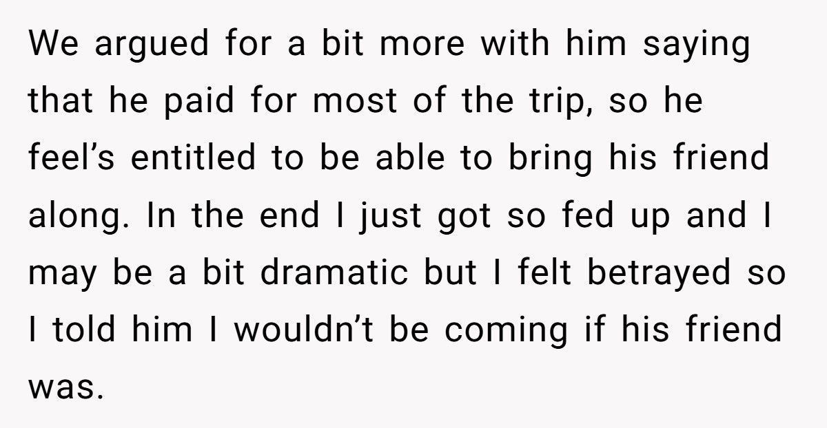 Woman Cancels Paris Trip After Boyfriend Decides To Share Their Hotel Room With A Friend