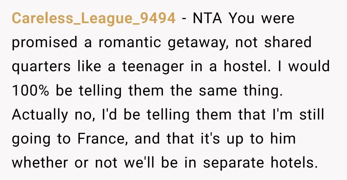 Woman Cancels Paris Trip After Boyfriend Decides To Share Their Hotel Room With A Friend