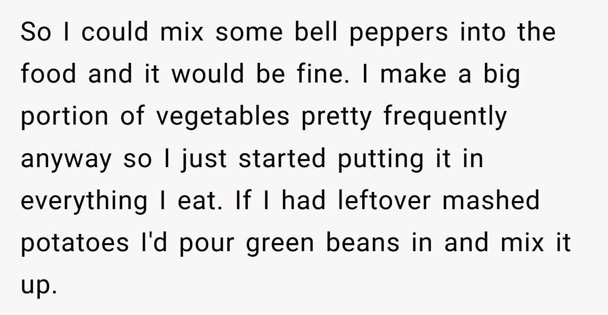 Woman Hides Veggies In Every Meal After Roommate’s Kid Keeps Stealing Her Food