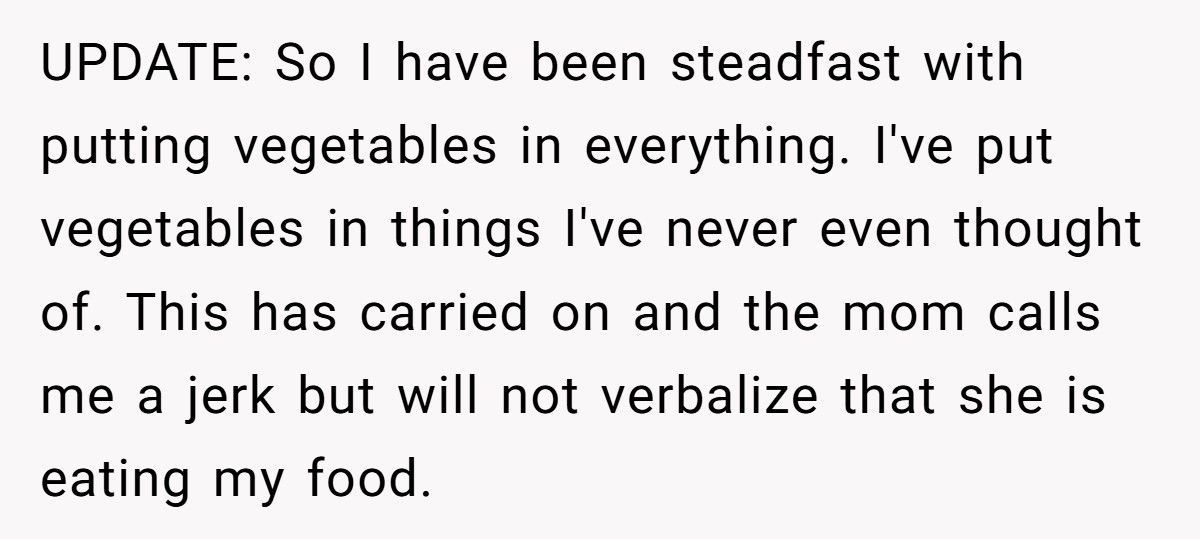 Woman Hides Veggies In Every Meal After Roommate’s Kid Keeps Stealing Her Food