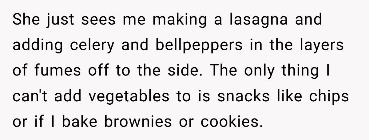 Woman Hides Veggies In Every Meal After Roommate’s Kid Keeps Stealing Her Food