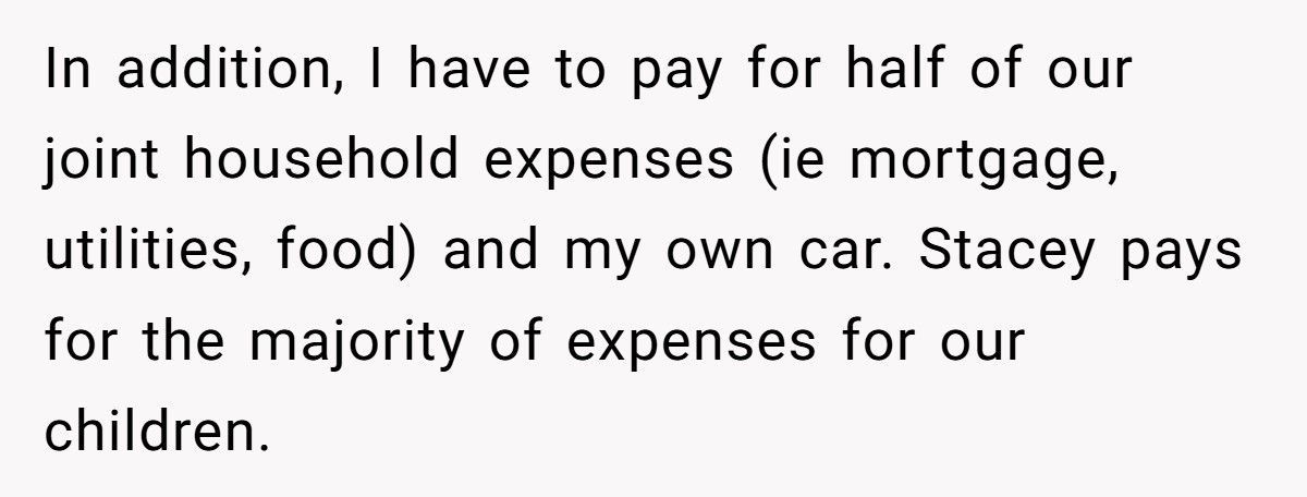 Man Demands His Wife Pay “Fair Share” While She’s Already Covering Most Of Their Kids’ Expenses