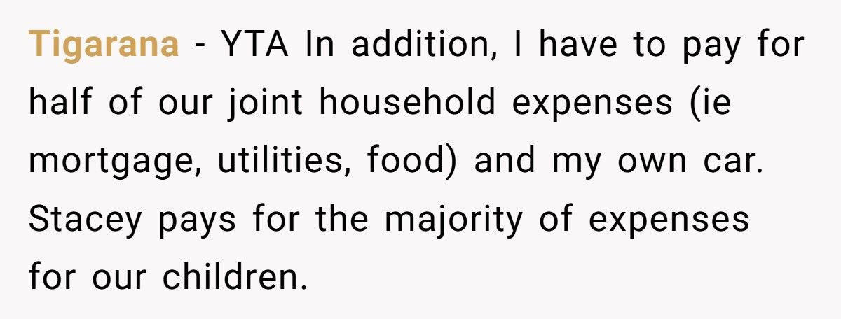 Man Demands His Wife Pay “Fair Share” While She’s Already Covering Most Of Their Kids’ Expenses
