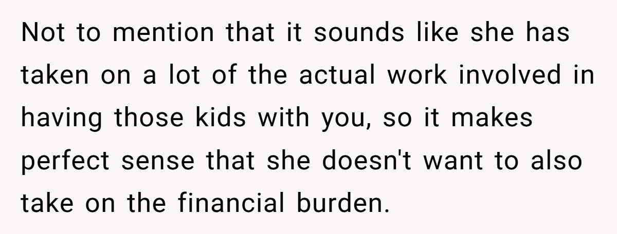 Man Demands His Wife Pay “Fair Share” While She’s Already Covering Most Of Their Kids’ Expenses