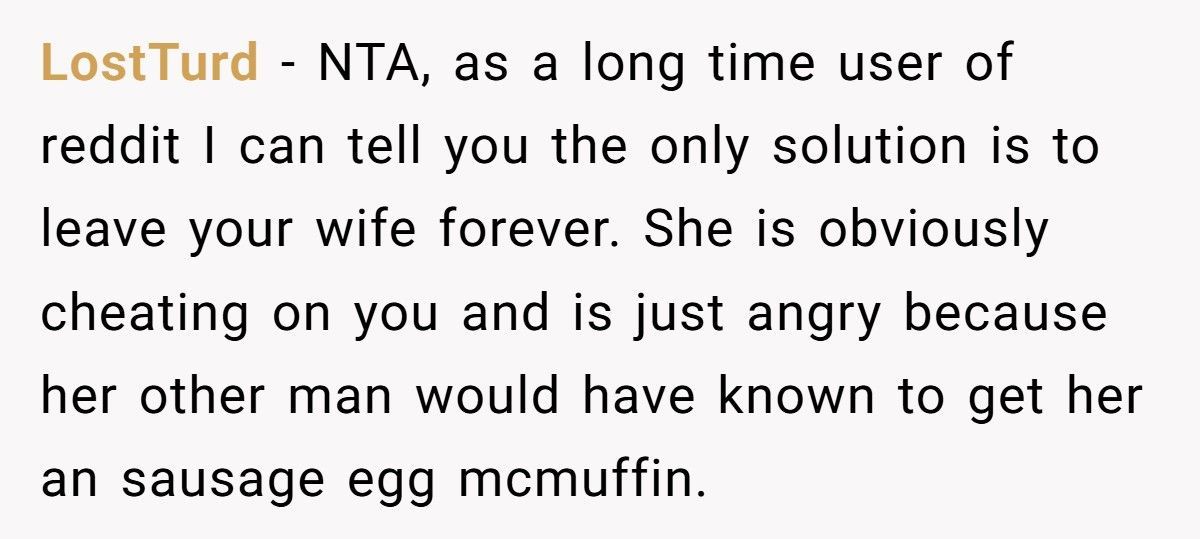 Wife Explodes After Husband Buys Himself A McMuffin Without Asking Twice