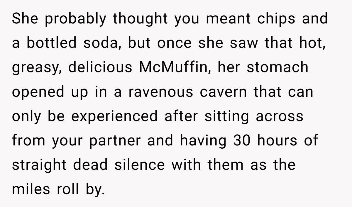 Wife Explodes After Husband Buys Himself A McMuffin Without Asking Twice