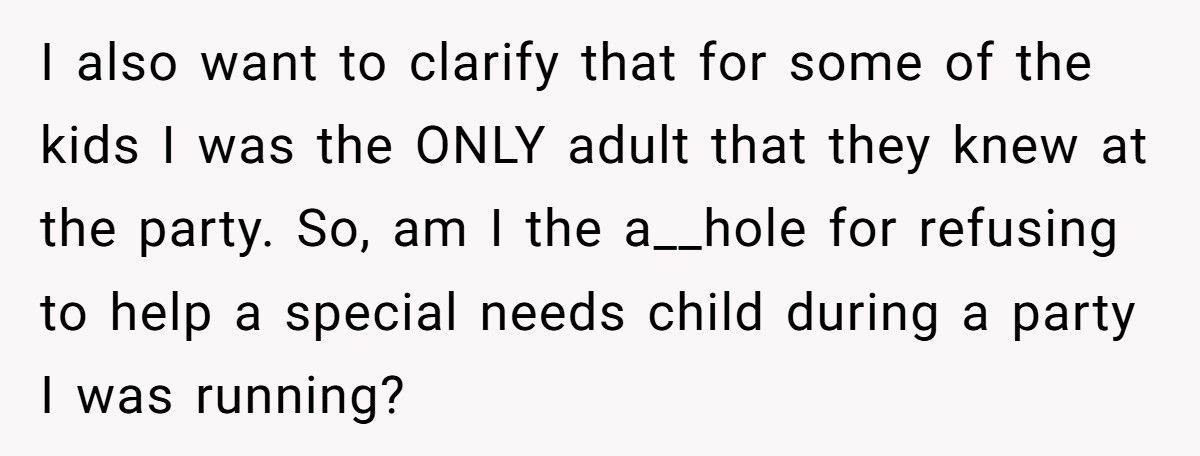 Mom Says “Not My Job” When Asked To Assist Friend’s Disabled Son Mom Says “Not My Job” When Asked To Assist Friend’s Disabled Son