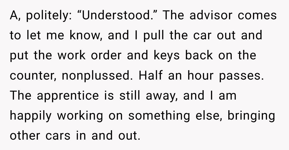 Customer Refuses Female Mechanic, Ends Up Waiting Two Hours For Nothing