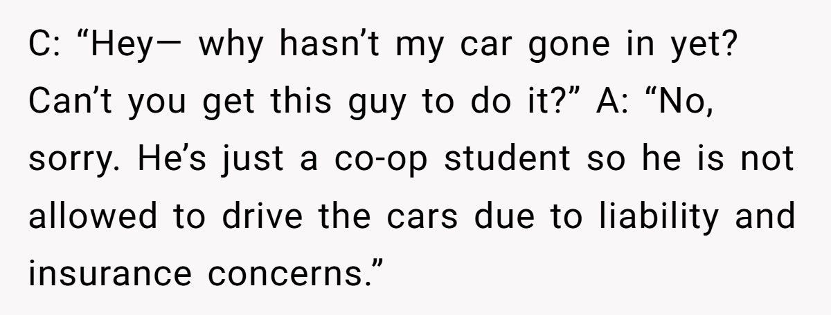 Customer Refuses Female Mechanic, Ends Up Waiting Two Hours For Nothing