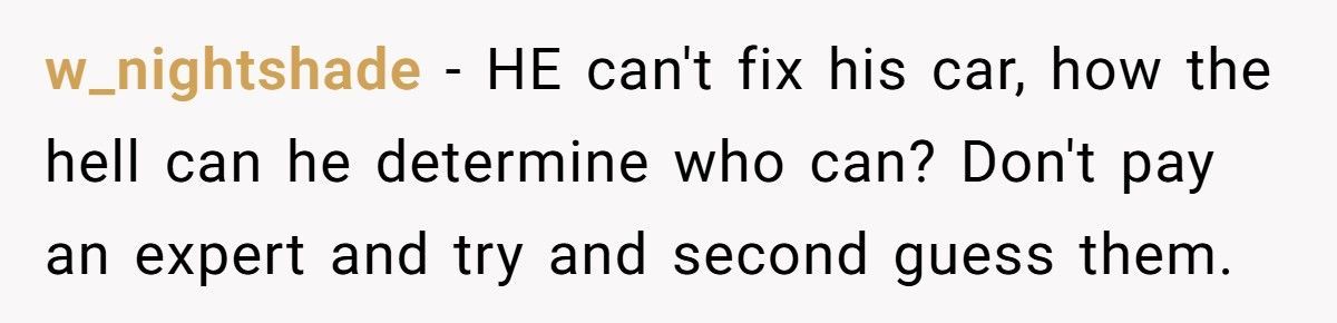 Customer Refuses Female Mechanic, Ends Up Waiting Two Hours For Nothing