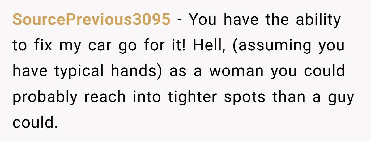 Customer Refuses Female Mechanic, Ends Up Waiting Two Hours For Nothing