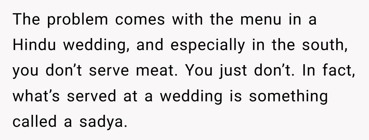 Bride Wants Meat At Traditional Hindu Wedding, Groom Calls It Disrespectful