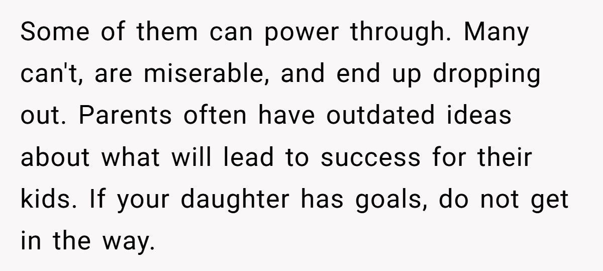 Dad Tries To Force Daughter Into Tech Career, She Explodes And Calls Him Out