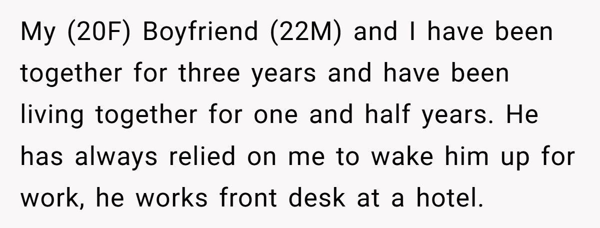 Boyfriend Explodes At Girlfriend For “Forgetting” To Wake Him Up For Work