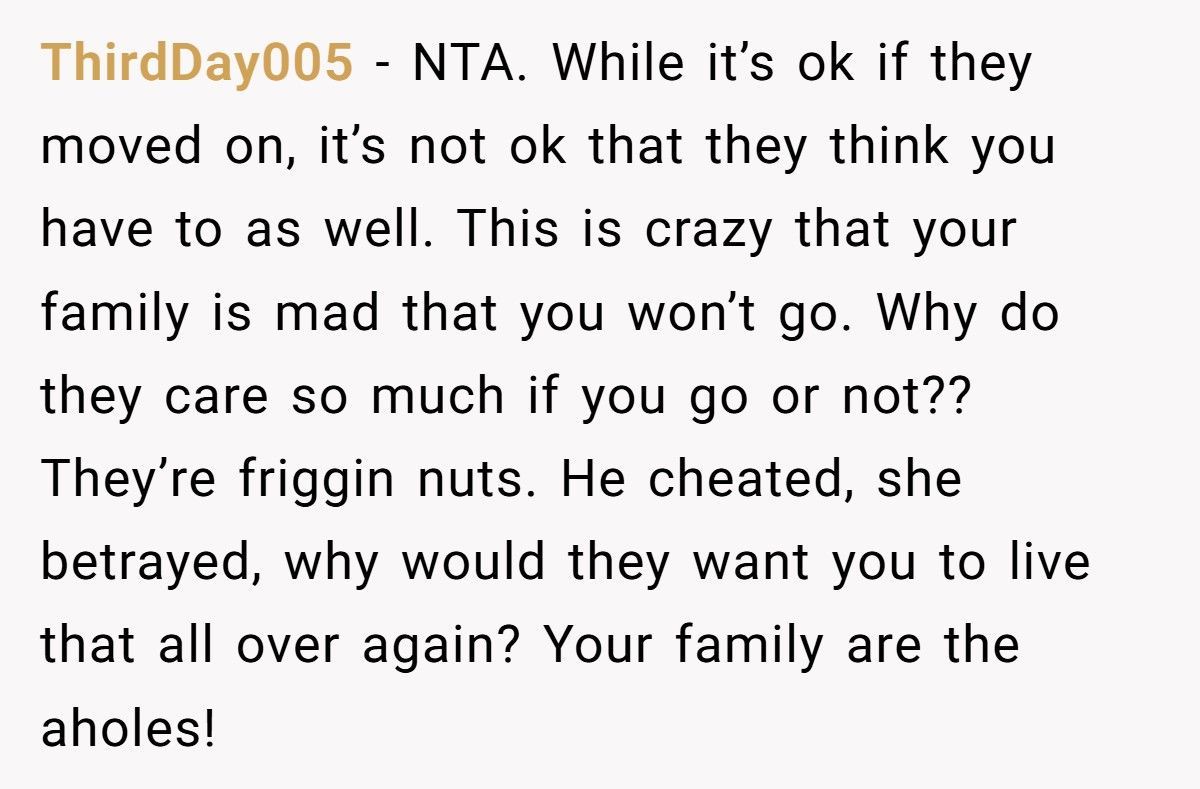 Woman Refuses To Attend Cousin’s Wedding After Cousin Marries The Ex Who Cheated With Her