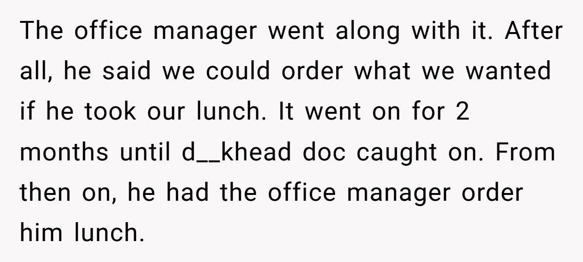 Doctor Steals Staff Lunches, Ends Up Paying Hundreds For Steak Dinners Instead