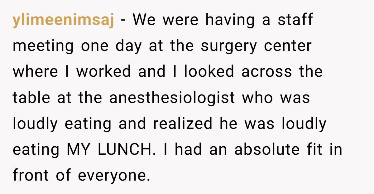 Doctor Steals Staff Lunches, Ends Up Paying Hundreds For Steak Dinners Instead