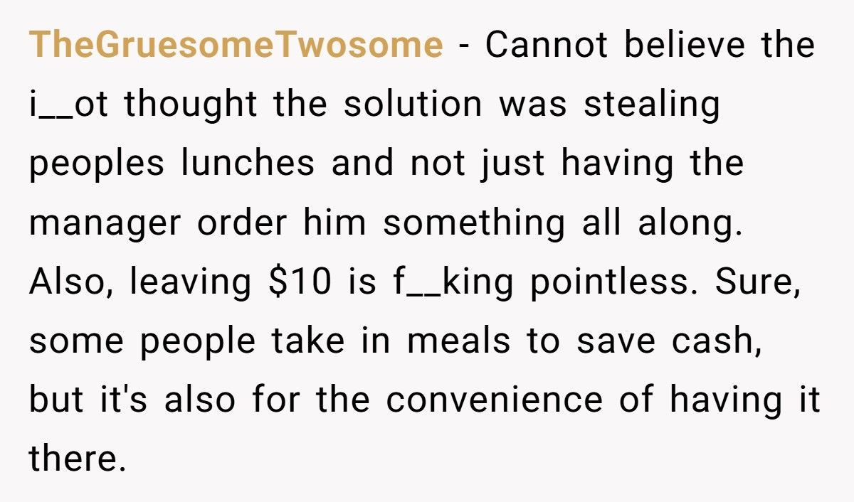 Doctor Steals Staff Lunches, Ends Up Paying Hundreds For Steak Dinners Instead