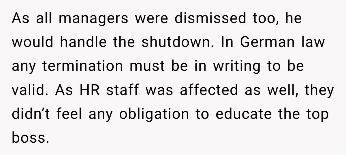 Company Forgot To Fire Him, So He Got Paid A Month To Do Nothing