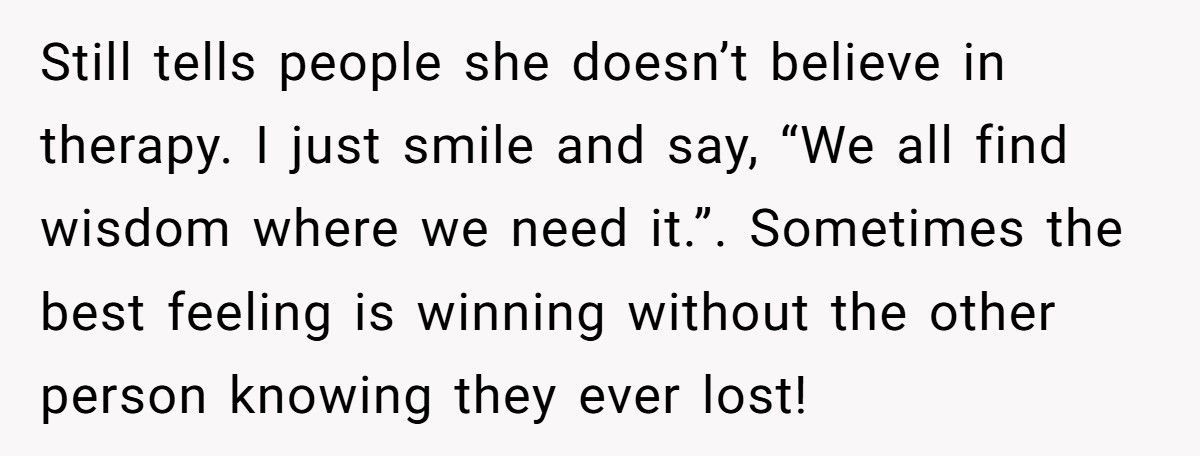 Aunt Calls Therapy Faithless, Becomes A Mega-Fan Without Knowing It