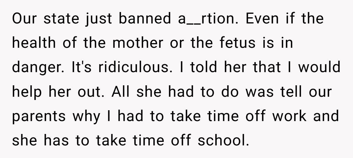 Evangelical Sister Calls Abortion Murder, Then Secretly Books One For Herself