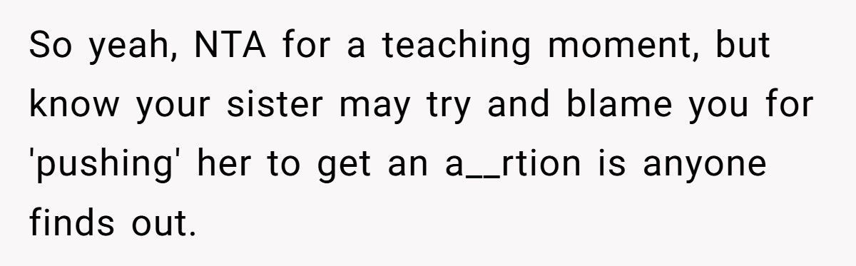 Evangelical Sister Calls Abortion Murder, Then Secretly Books One For Herself