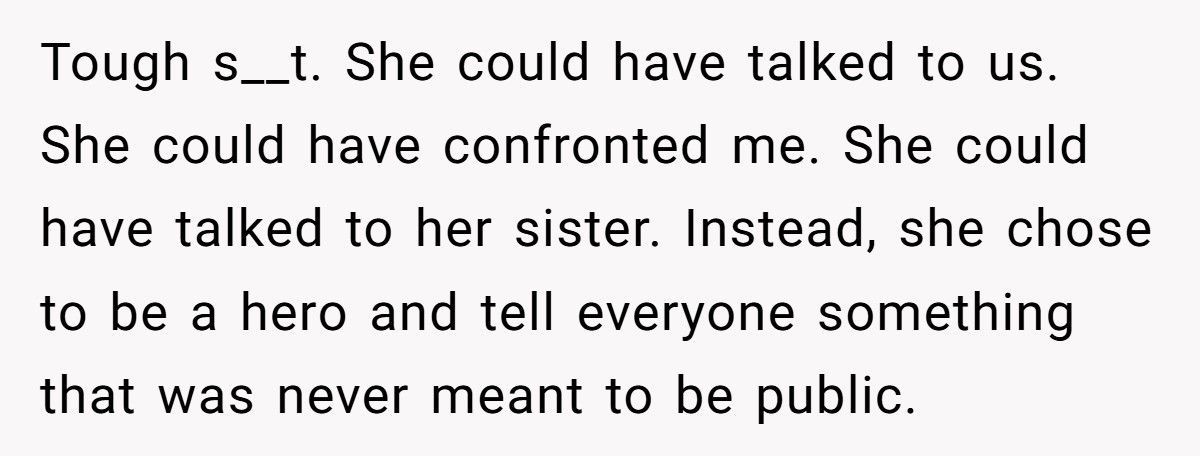 Sister-In-Law “Exposes” Brother-In-Law’s Affairs At Christmas, Doesn’t Expect Her Sister To Defend Him