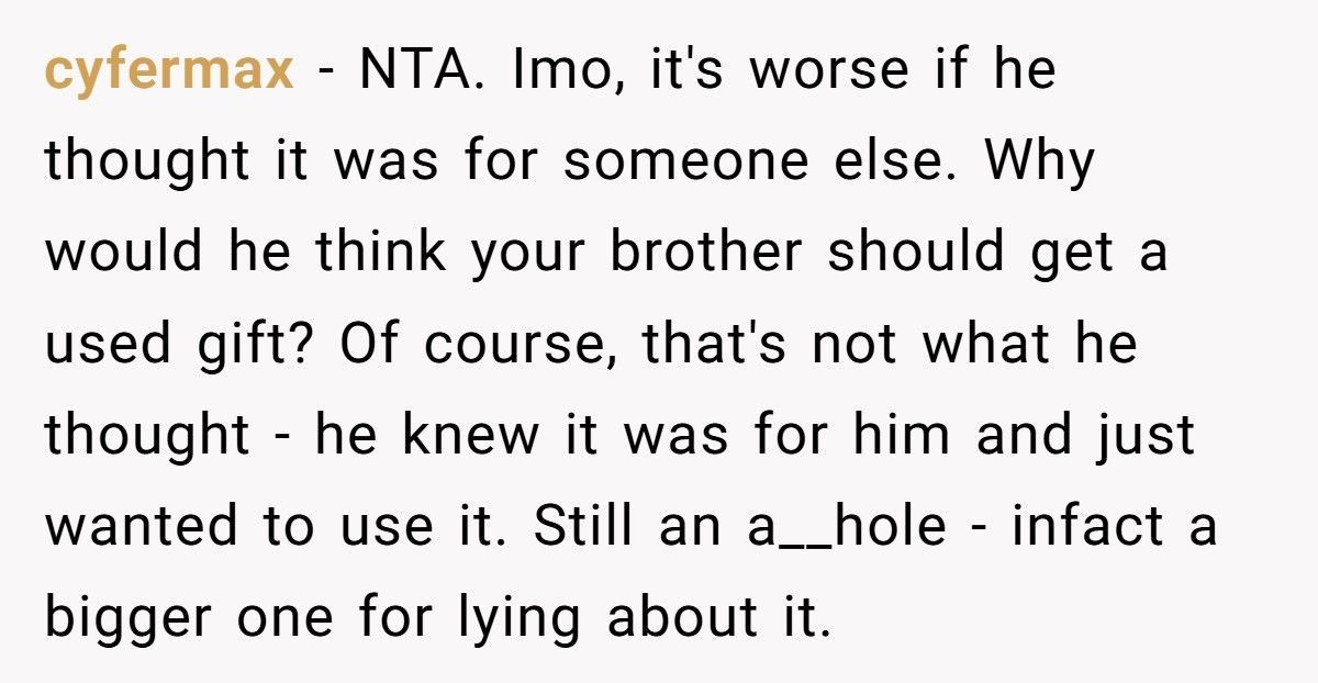 Wife Wonders If She Should Return Husband’s Dream Gift After He Snooped And Stole It