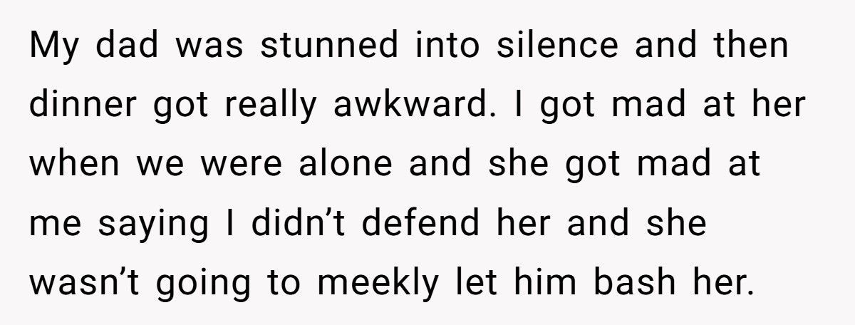 Girlfriend Snaps At Boyfriend’s Dad After He Demands She “Take Care Of His Son”