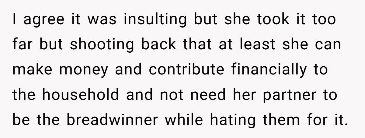 Girlfriend Snaps At Boyfriend’s Dad After He Demands She “Take Care Of His Son”