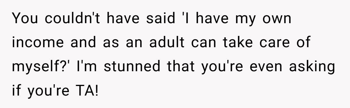 Girlfriend Snaps At Boyfriend’s Dad After He Demands She “Take Care Of His Son”