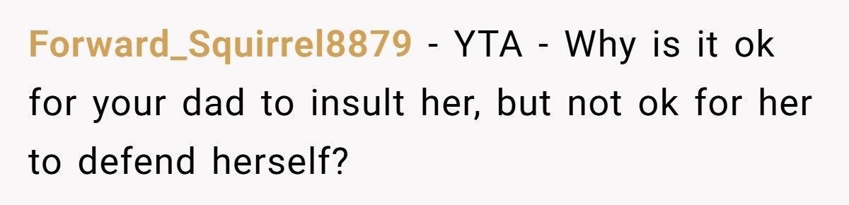 Girlfriend Snaps At Boyfriend’s Dad After He Demands She “Take Care Of His Son”