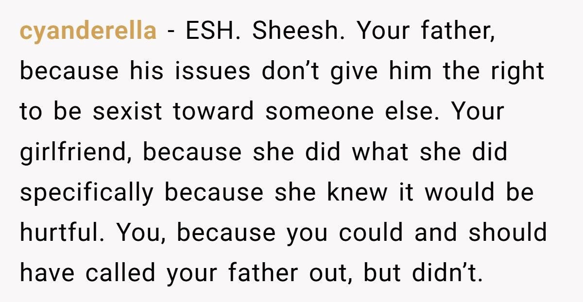 Girlfriend Snaps At Boyfriend’s Dad After He Demands She “Take Care Of His Son”