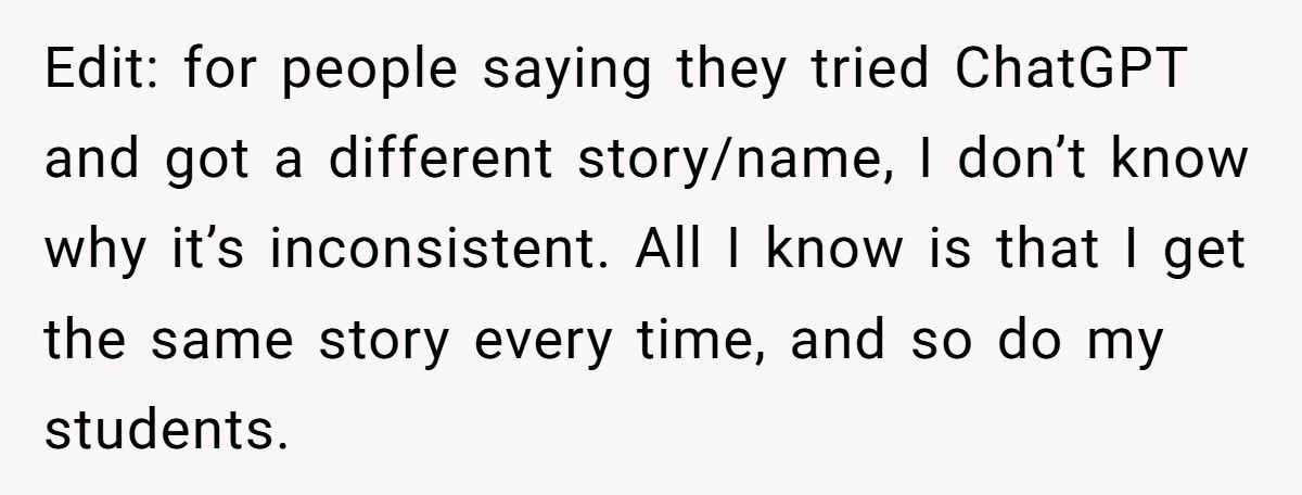 Teacher Outsmarts Students Using ChatGPT With One Tiny Instruction Trick