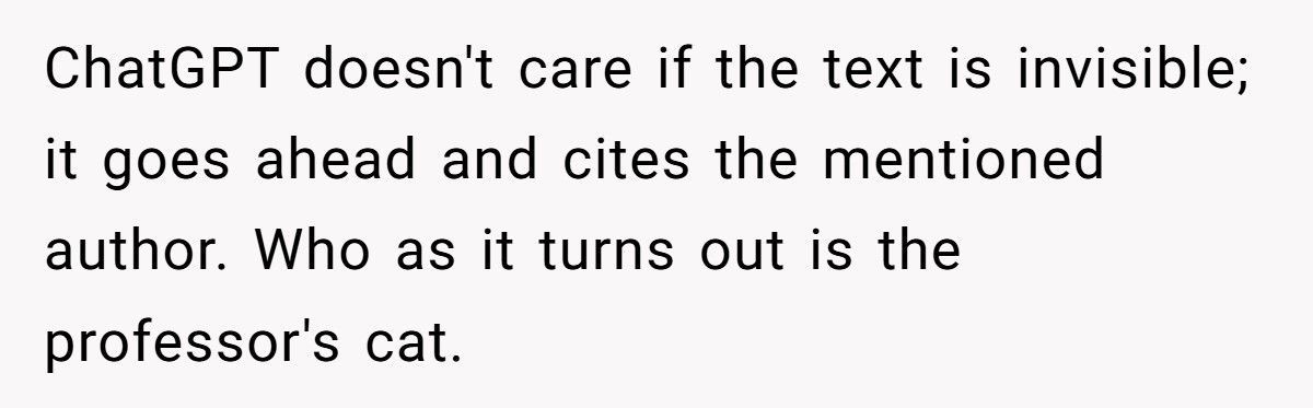 Teacher Outsmarts Students Using ChatGPT With One Tiny Instruction Trick