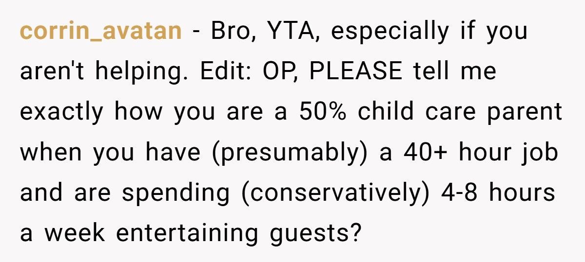 Man Tells Stay-At-Home Wife She Must Cook for His Friends Anytime He Invites Them Over