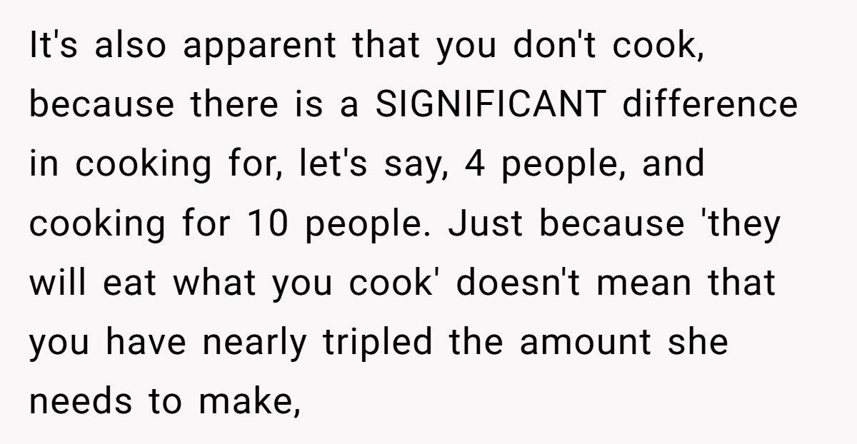 Man Tells Stay-At-Home Wife She Must Cook for His Friends Anytime He Invites Them Over