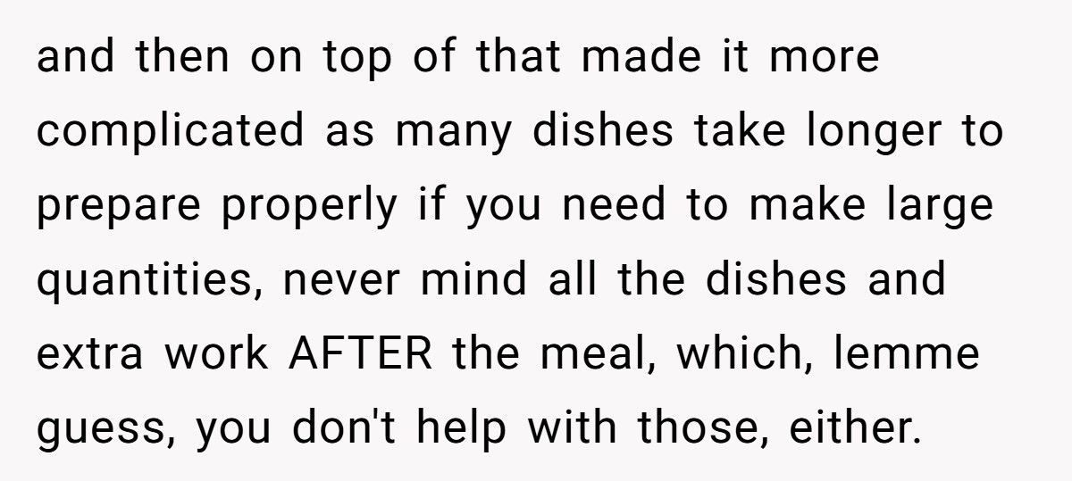 Man Tells Stay-At-Home Wife She Must Cook for His Friends Anytime He Invites Them Over