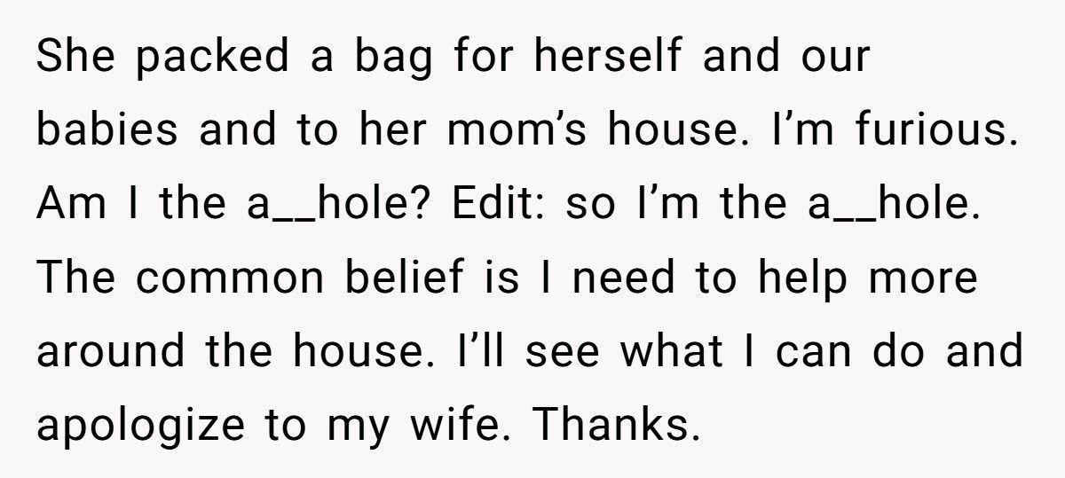 Stay-At-Home Dad Leaves Dishes For Days, Calls Wife Insane For Demanding Clean House