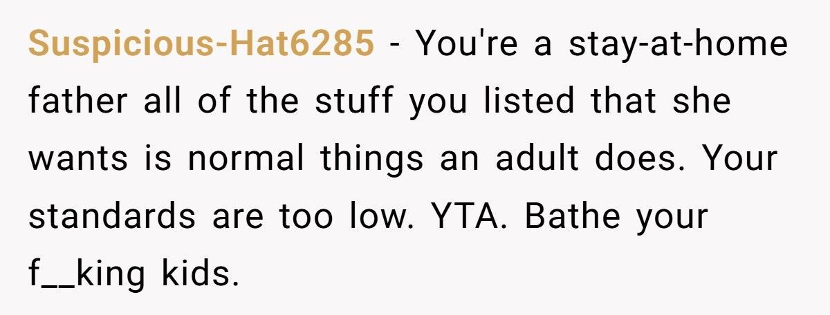 Stay-At-Home Dad Leaves Dishes For Days, Calls Wife Insane For Demanding Clean House