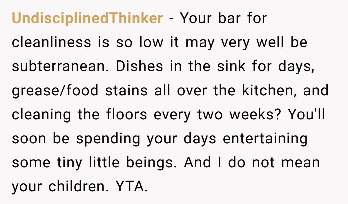 Stay-At-Home Dad Leaves Dishes For Days, Calls Wife Insane For Demanding Clean House