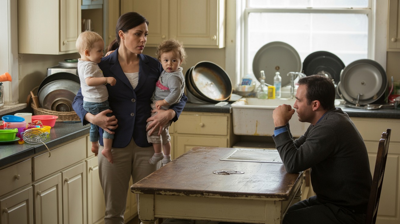 Stay-At-Home Dad Leaves Dishes For Days, Calls Wife Insane For Demanding Clean House