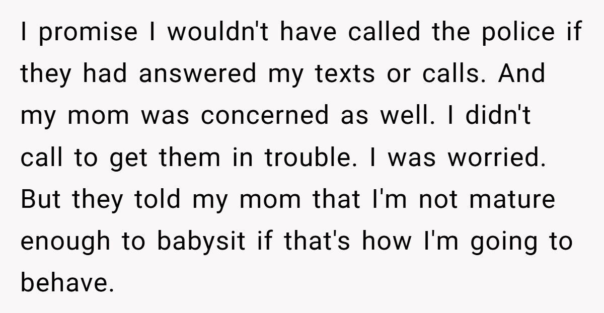 Teen Babysitter Calls Police After Parents Stay Out 3 Hours Late Without Answering