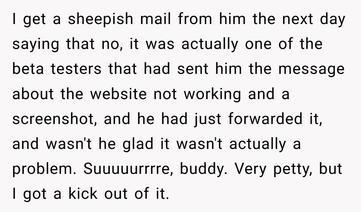 Boss CCs The Whole Team About A “Crash”, Employee Reply-Alls That He Can’t Type A URL