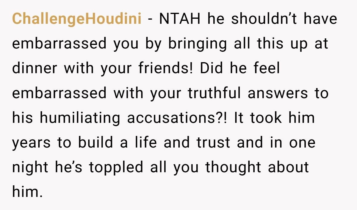 Wife Embarrassed Her Husband At Dinner After He Said She Baby Trapped Him
