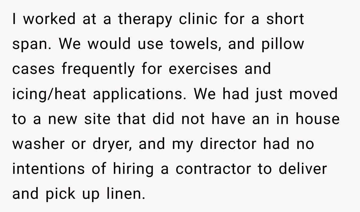 Boss Orders Staff To Wash Clinic Towels At Home, Worker Gets The Last Laugh